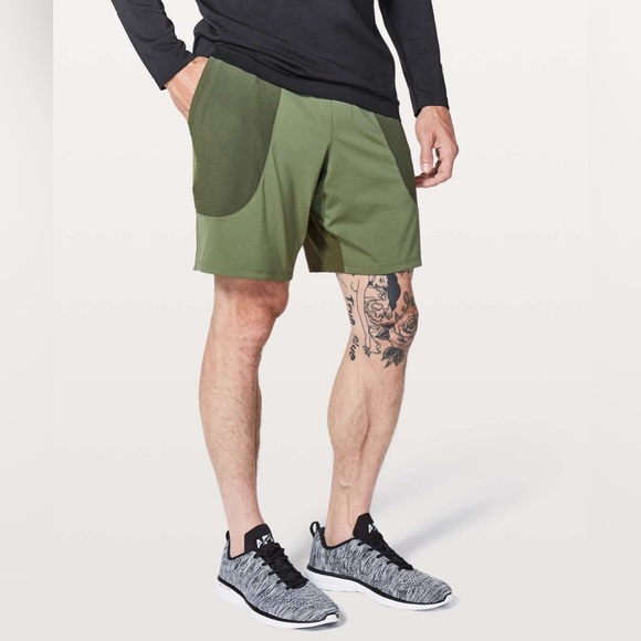 Rare Mens Lululemon Elevated Short Pesto/Matcha - Picture 4 of 4